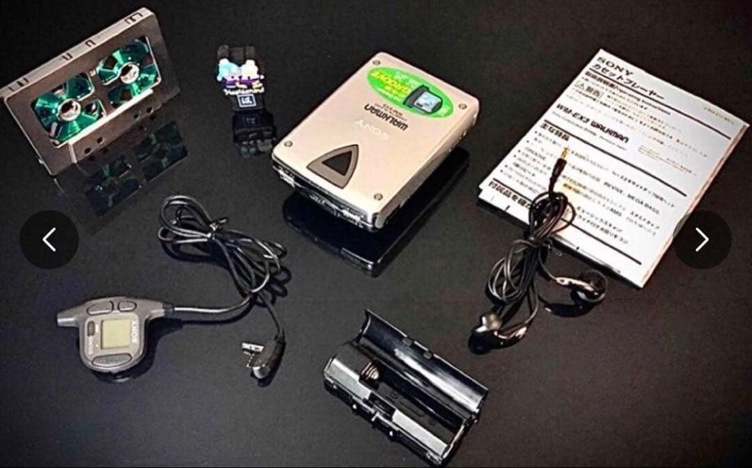 カセットウォークマン SONY WM-EX3, 銀「整備済み、完動超美品」