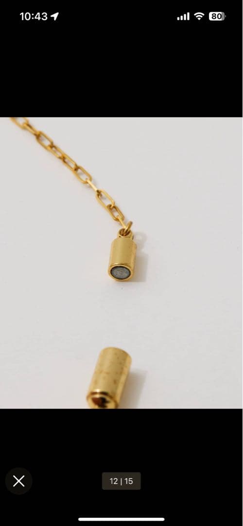 【公式サイト26,400円】ゴールド ラウンドチョーカー