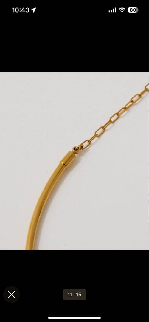 【公式サイト26,400円】ゴールド ラウンドチョーカー