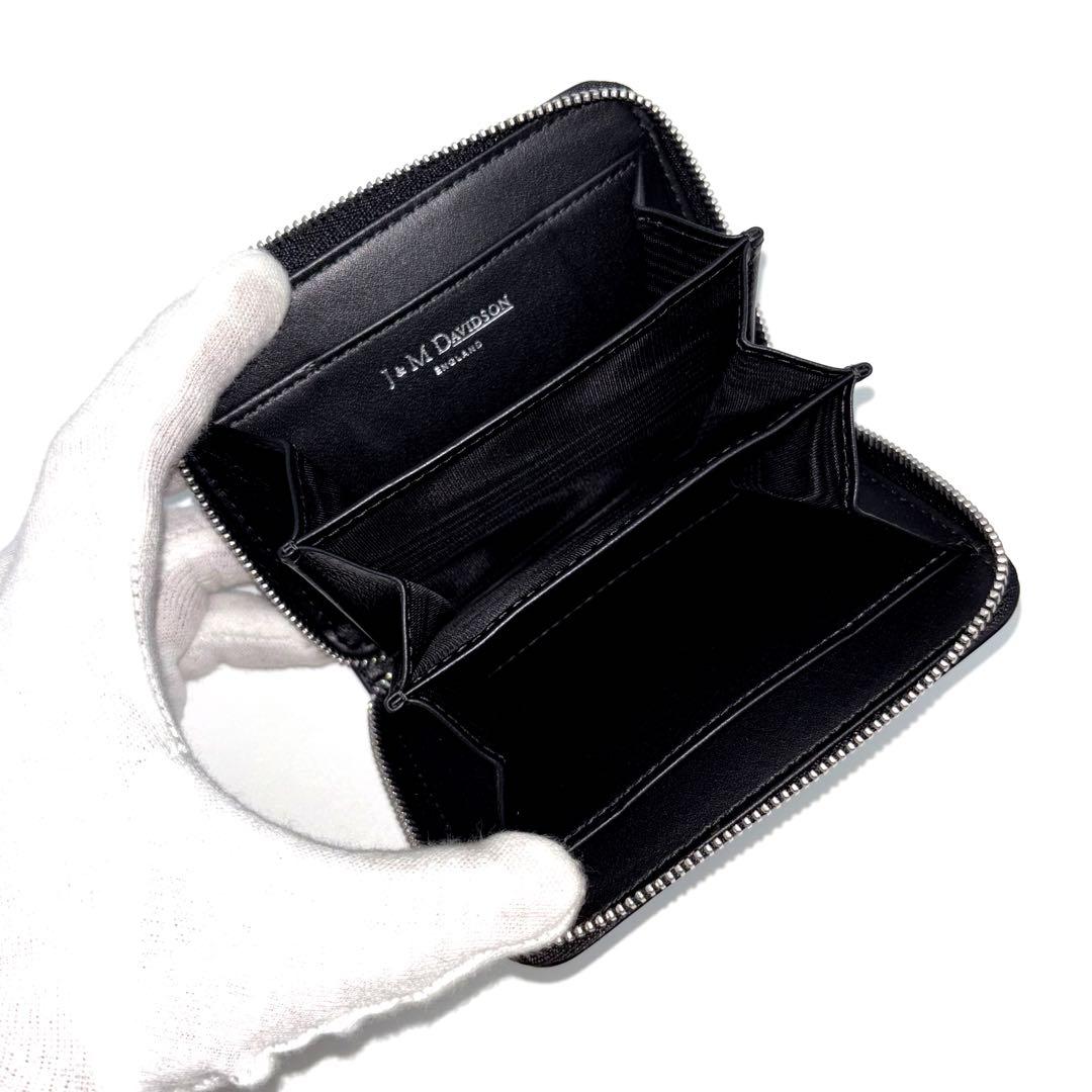 ✨新品・未使用✨　J&MDavidson ケース　スタッズ　ロゴ　ブラック