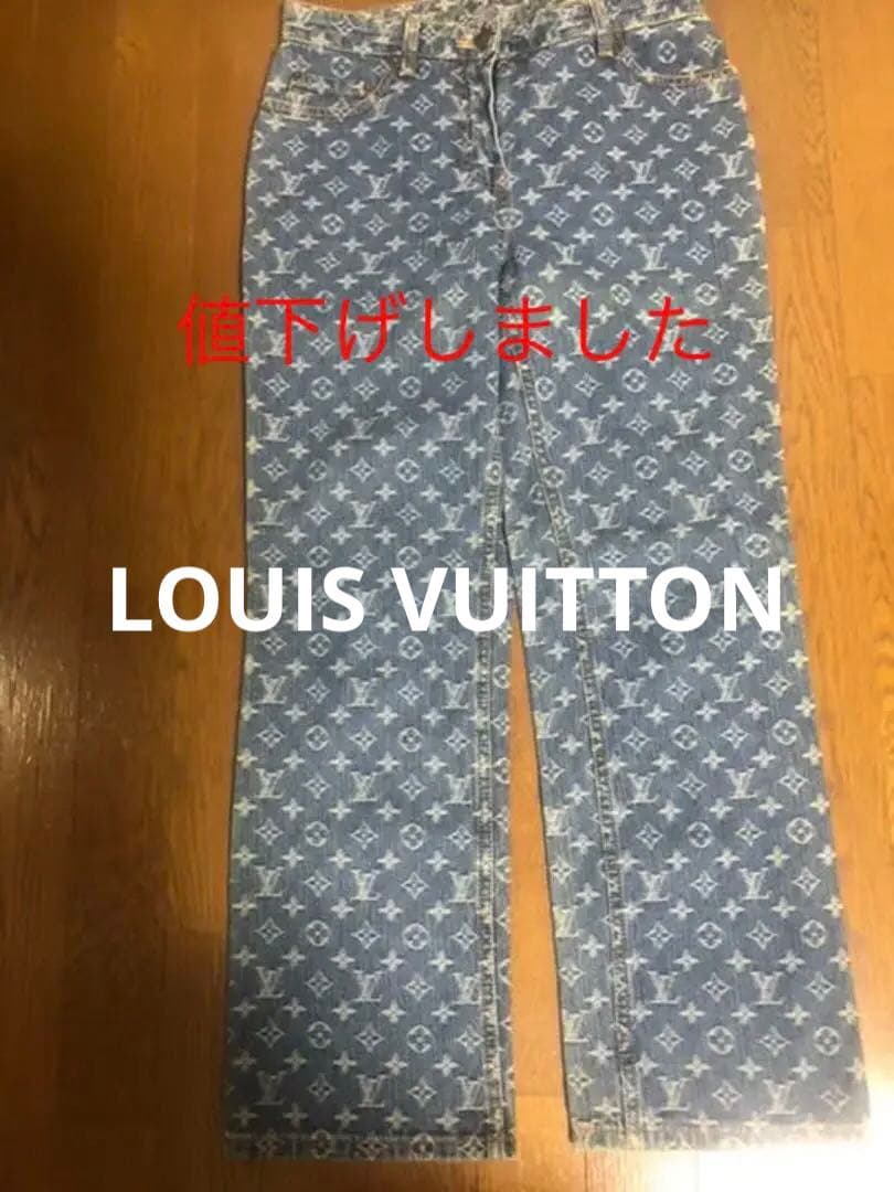 ルイヴィトン　モノグラムデニムパンツ#38
