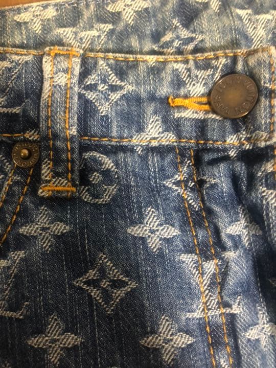 ルイヴィトン　モノグラムデニムパンツ#38