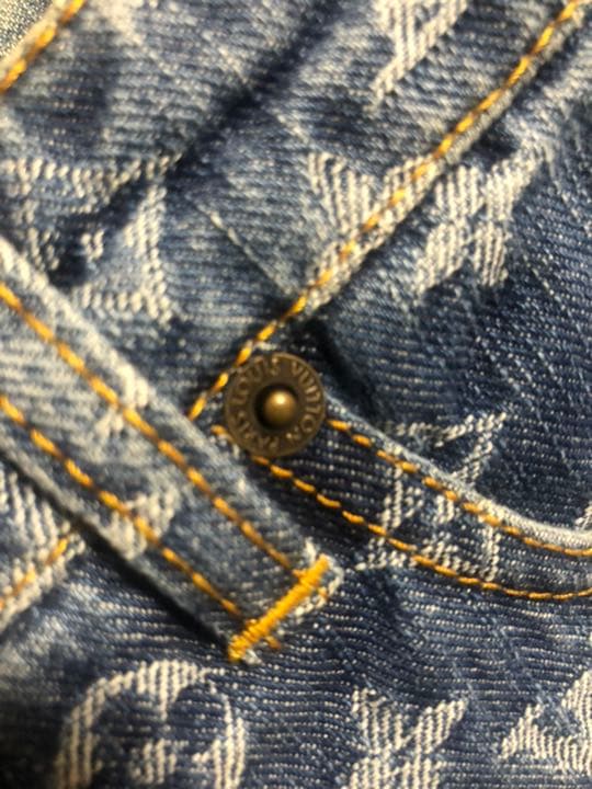 ルイヴィトン　モノグラムデニムパンツ#38