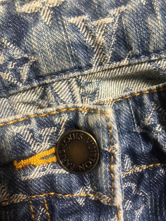 ルイヴィトン　モノグラムデニムパンツ#38