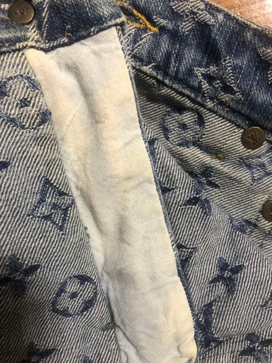 ルイヴィトン　モノグラムデニムパンツ#38