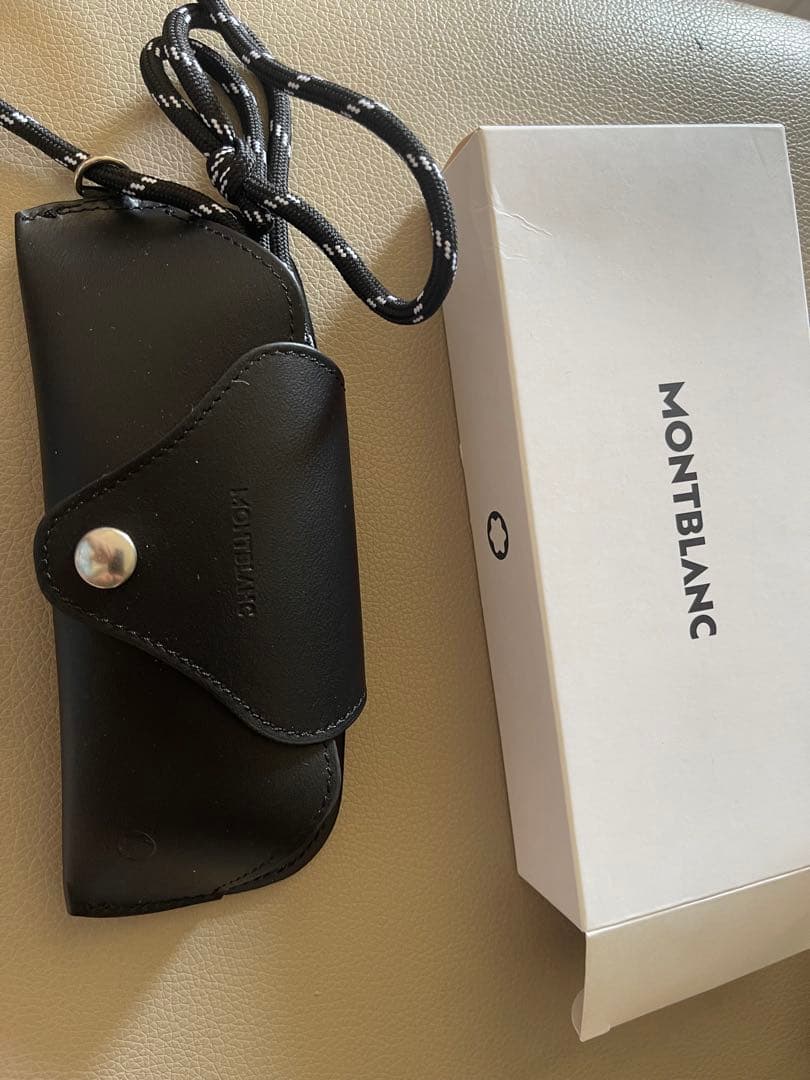 MONTBLANC ブラック レザー キーケース