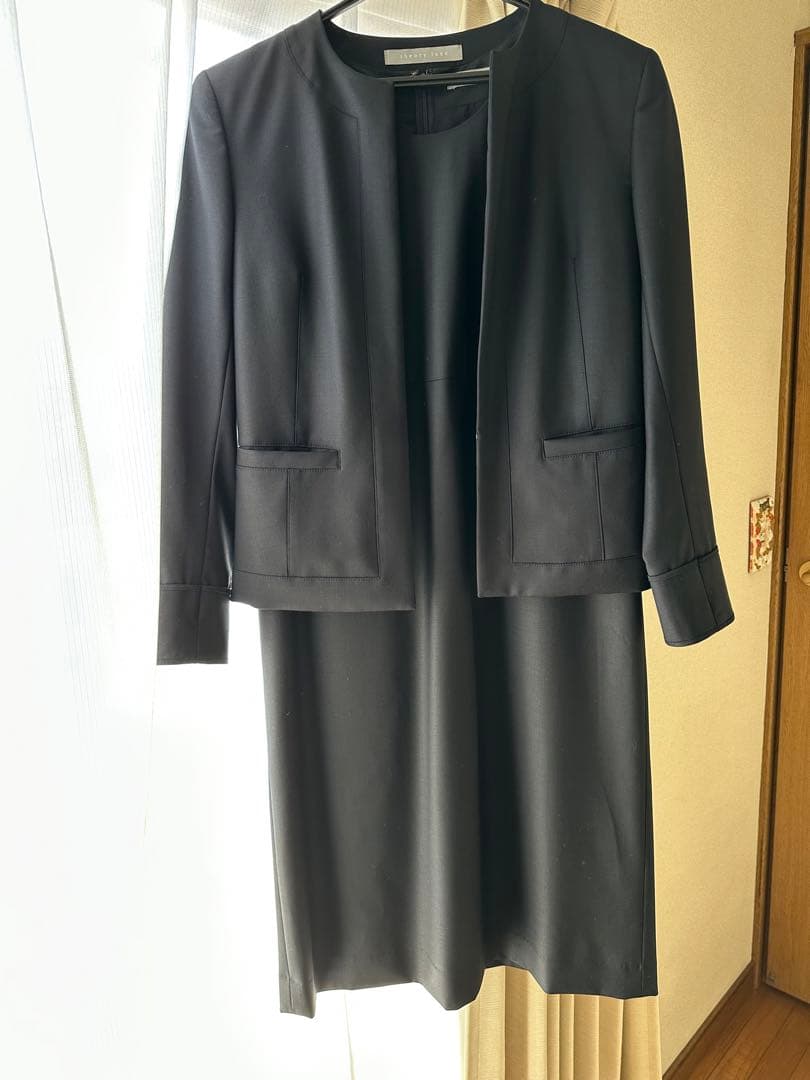 エグゼクティブ　ワンピース　ジャケット　セットアップ　36 ネイビー　紺