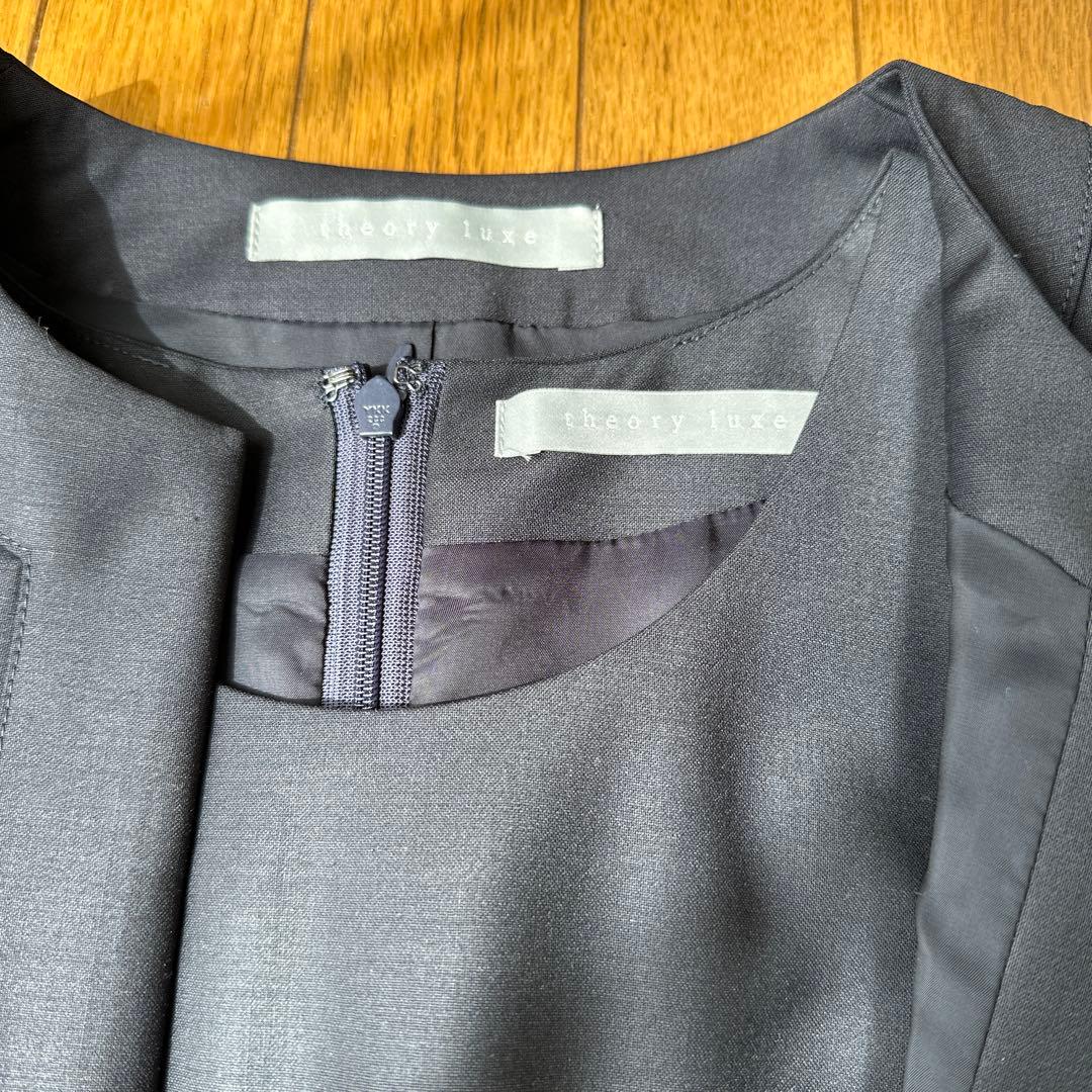 エグゼクティブ　ワンピース　ジャケット　セットアップ　36 ネイビー　紺