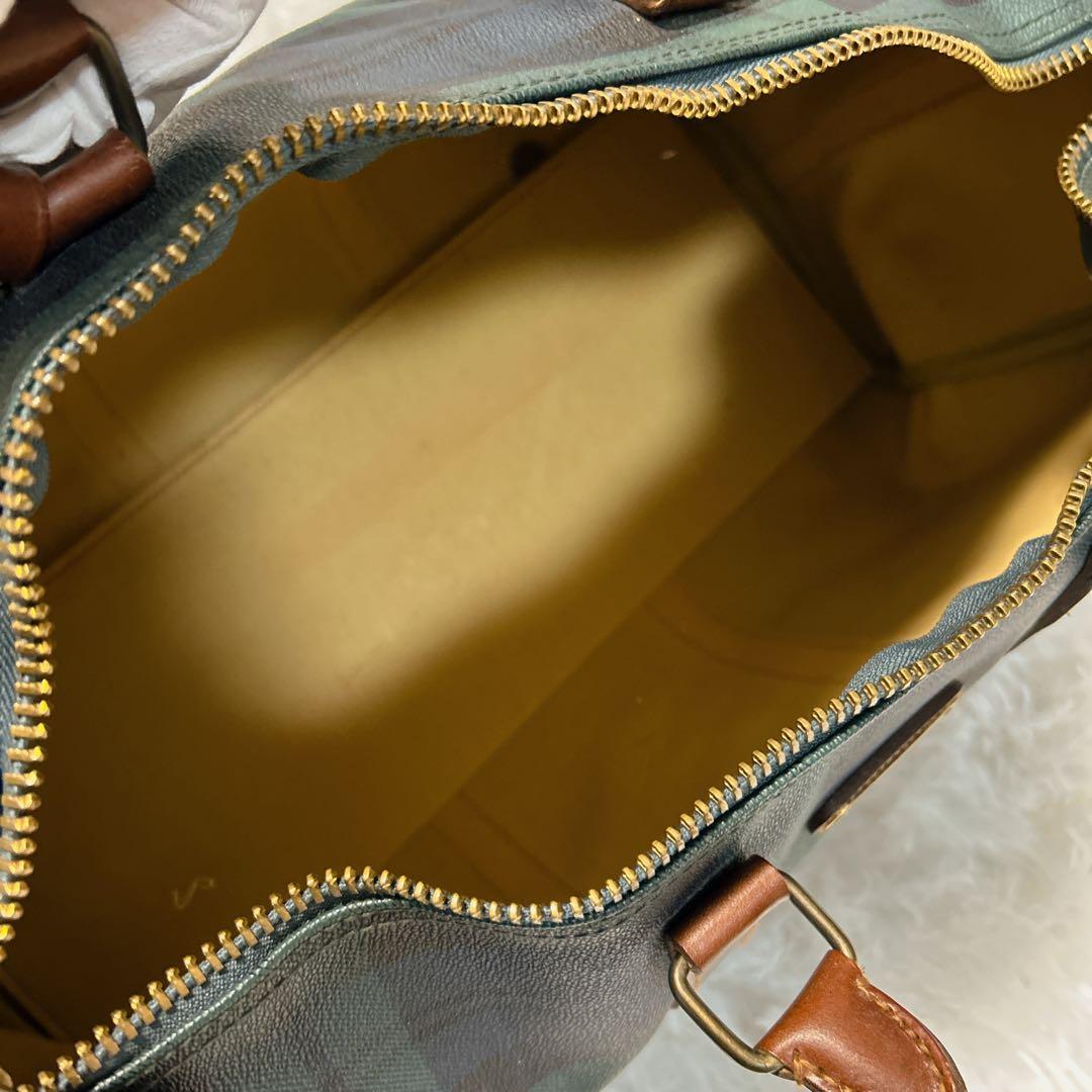 ポロ ラルフローレン ボストンバッグ 2way ブラックウォッチ PVC レザー