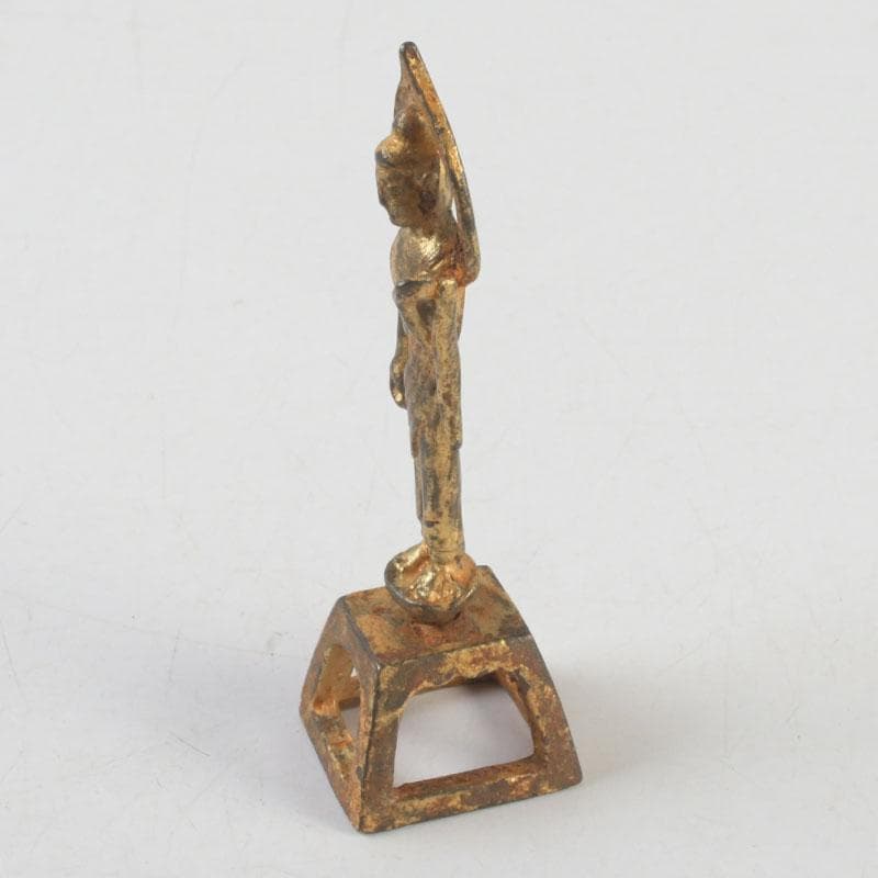 仏教美術　古銅鍍金　朝鮮仏　仏像　置物　V　9578