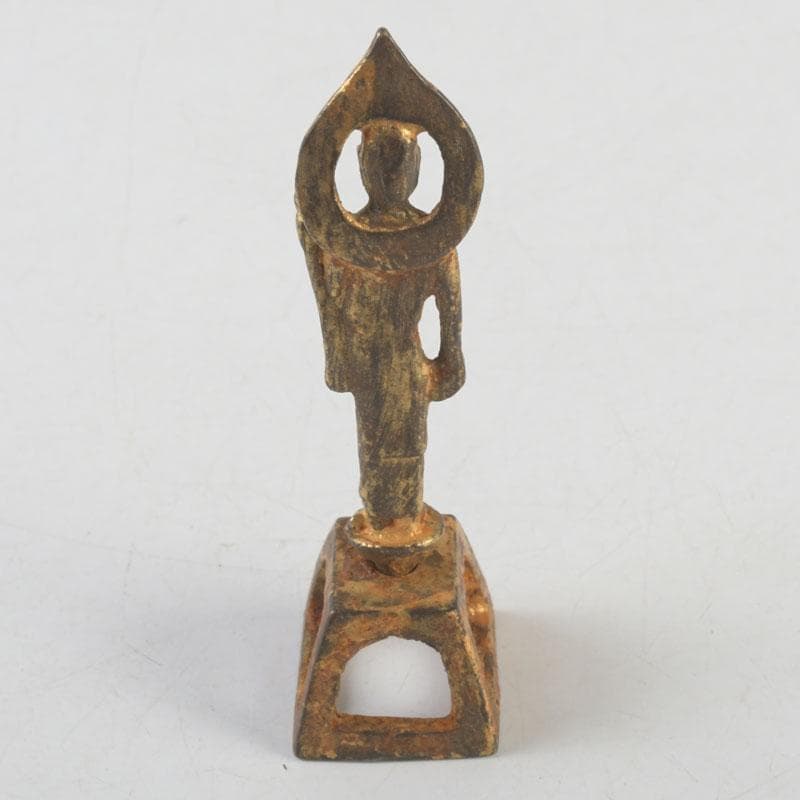 仏教美術　古銅鍍金　朝鮮仏　仏像　置物　V　9578