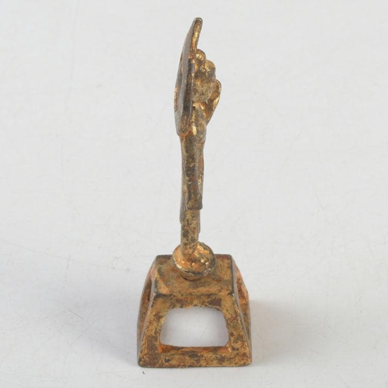 仏教美術　古銅鍍金　朝鮮仏　仏像　置物　V　9578