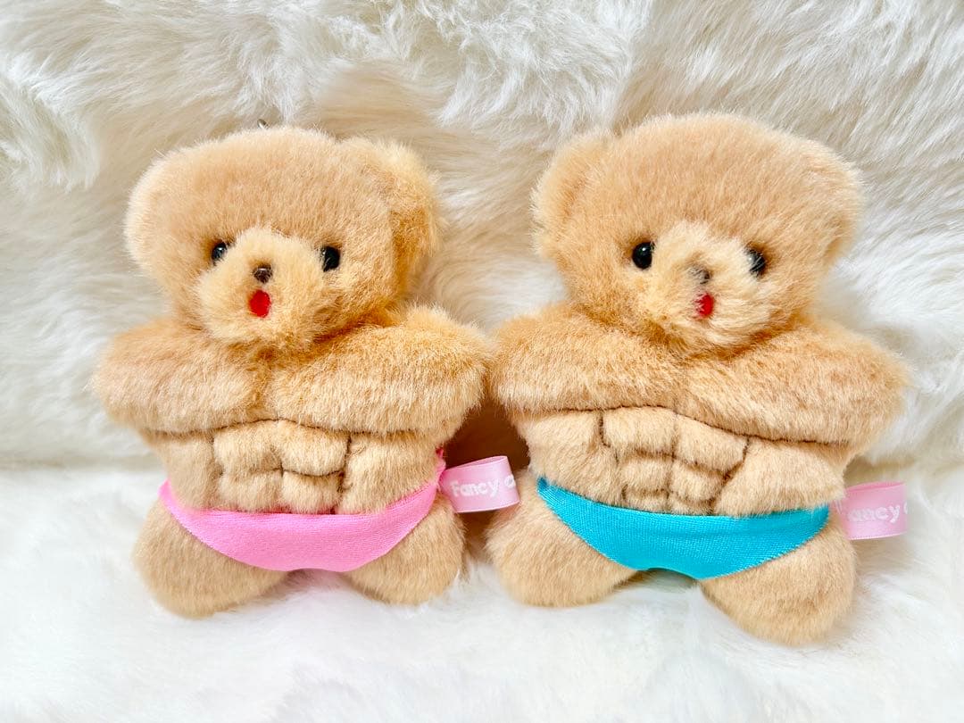 レア ファンシーアラモード マッチョくま ビーチチェア テディベア キーホルダー