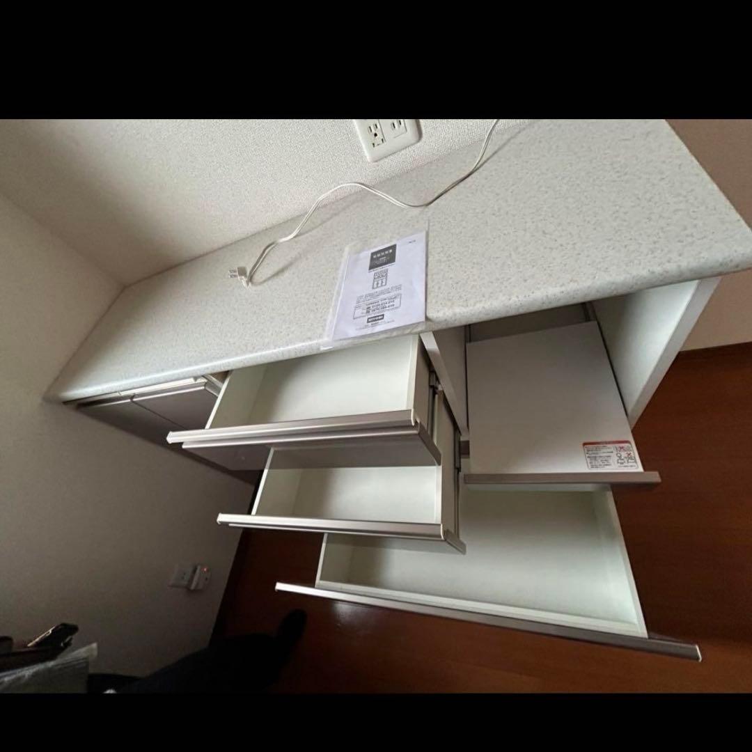 ニトリ　キッチンカウンター　アルミナ2 140CT SI