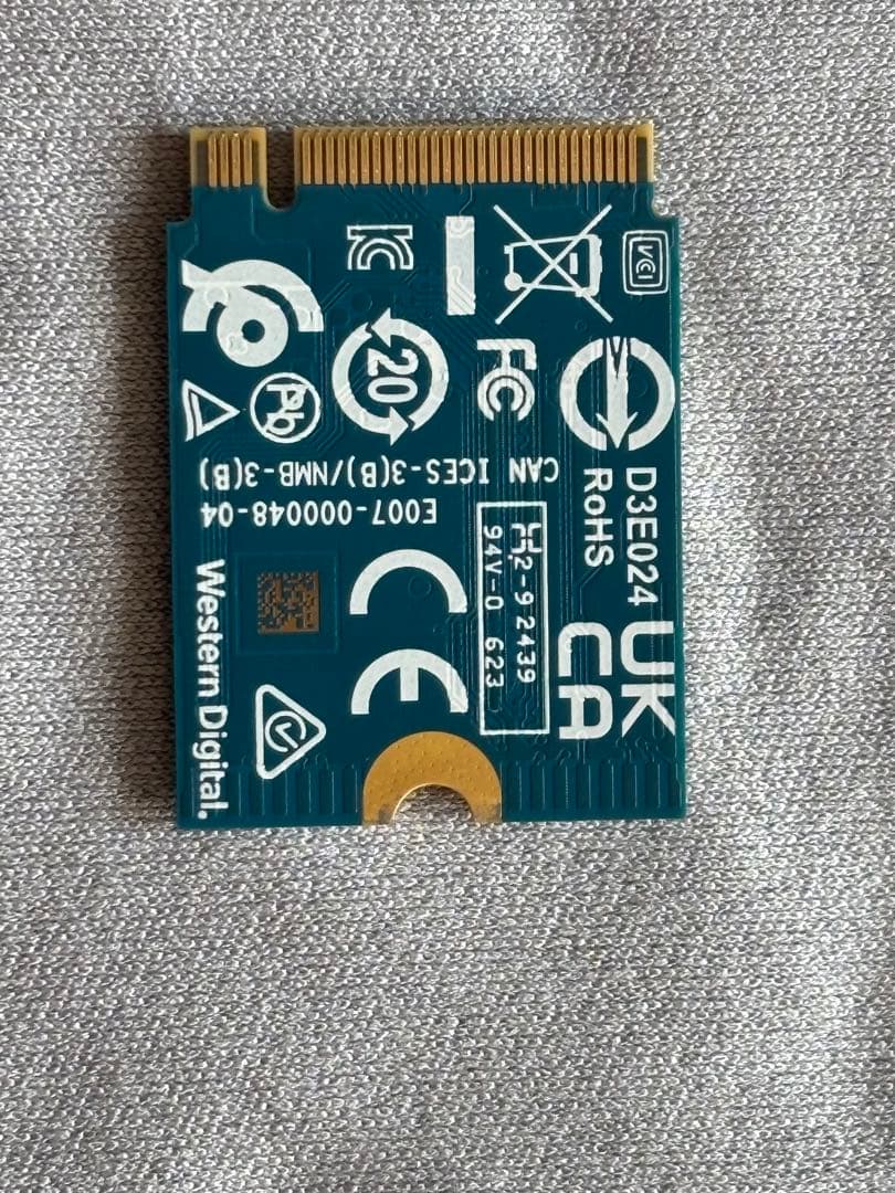 内蔵型SSD WD 1TB NVMe SSD