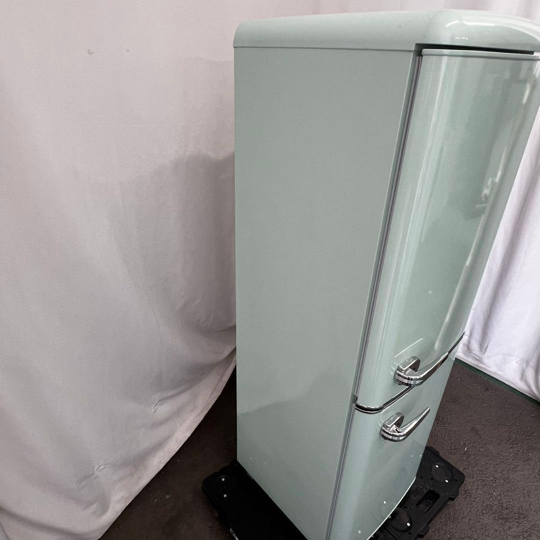 128❤️　冷蔵庫　小型　一人暮らし　レトロ　お洒落　スリム　安い　中古　設置無料