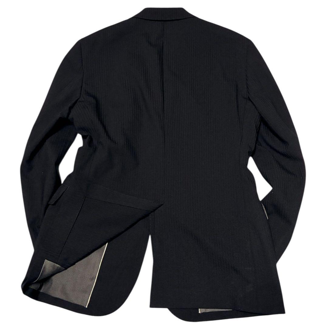 美品　現行タグ　LES MUES 洗える　スリーピース　ブラック　ストライプ　L