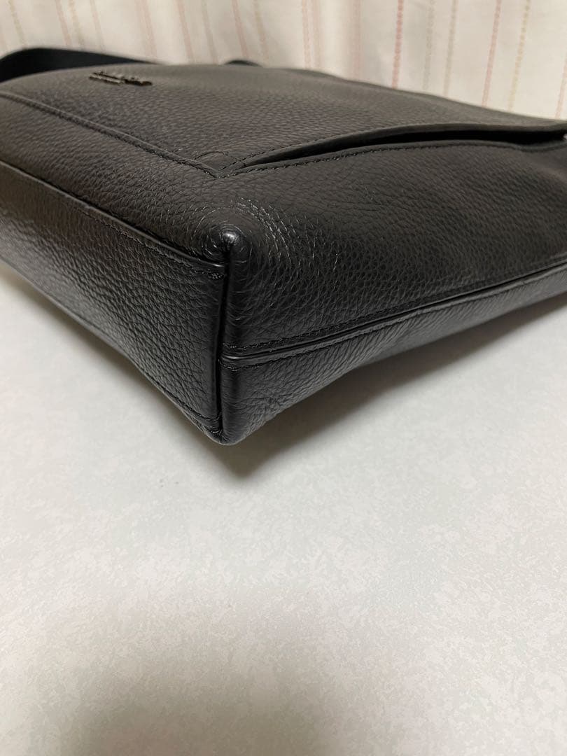 mmm様 コーチ メンズバッグ COACH メンズ ペブルレザー ブラック