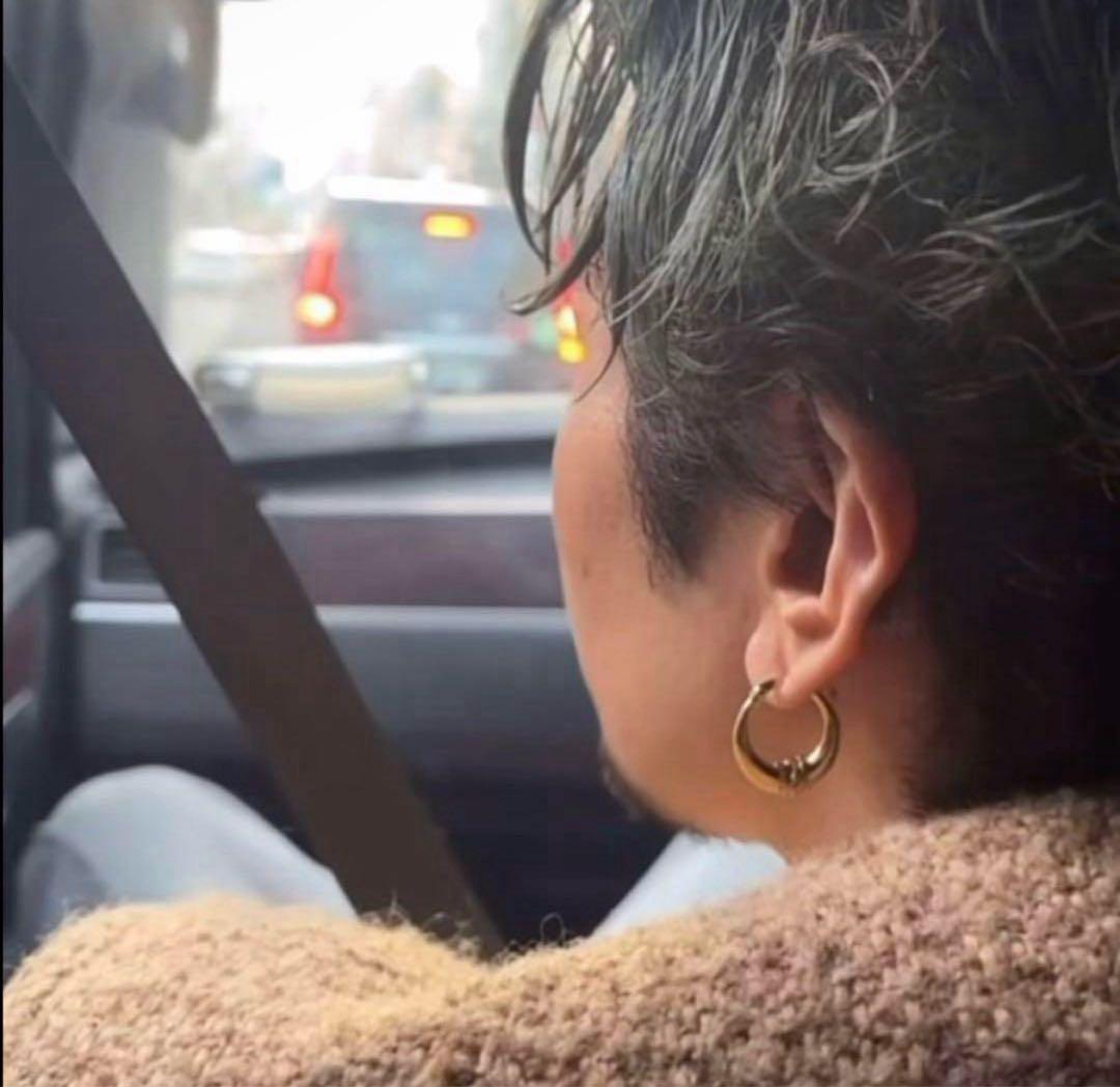 常田大希 着用似 ピアス 18k ゴールドメッキ ゴールド フープピアス 両耳