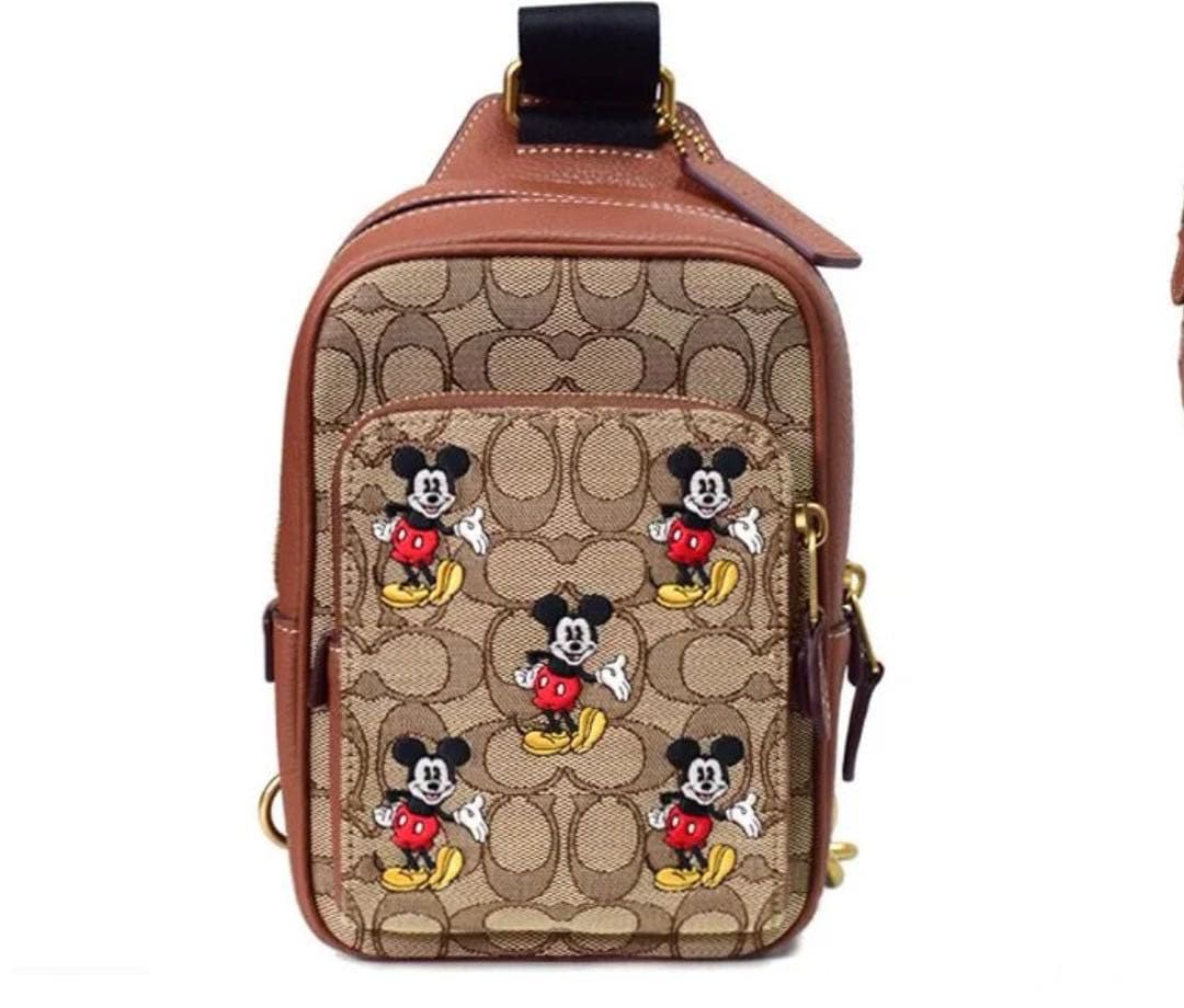 COACH コーチ ミッキーマウス ボディバッグ
