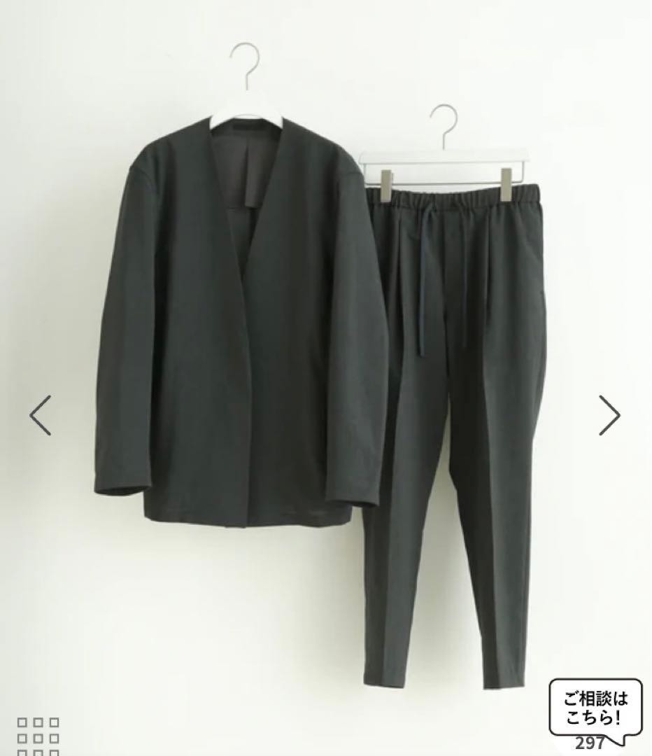 【RIRANCHA/リランチェ】ノーカラージャケット セットアップ