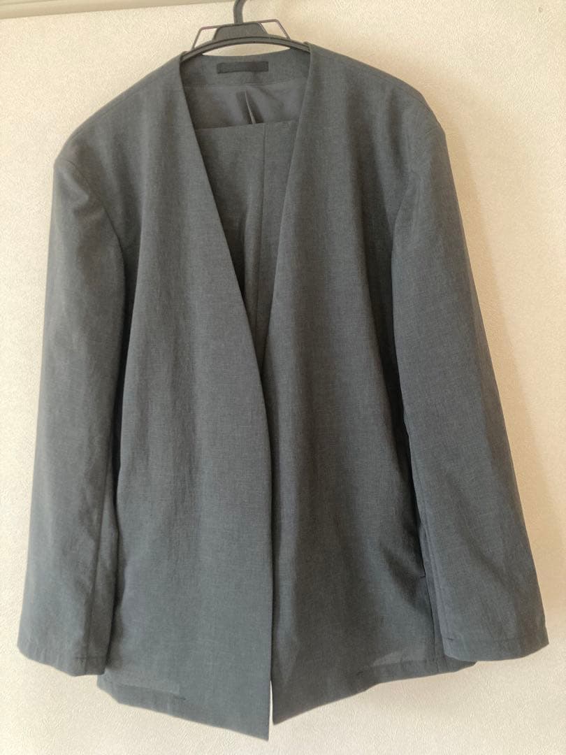 【RIRANCHA/リランチェ】ノーカラージャケット セットアップ