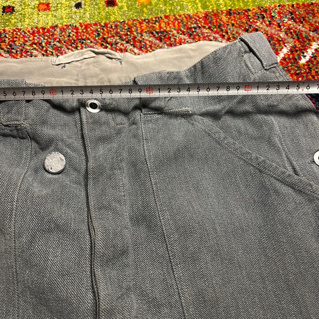 50s スイス軍　前期　アルミボタンデニムパンツ　ミリタリー　ワイドデニムパンツ