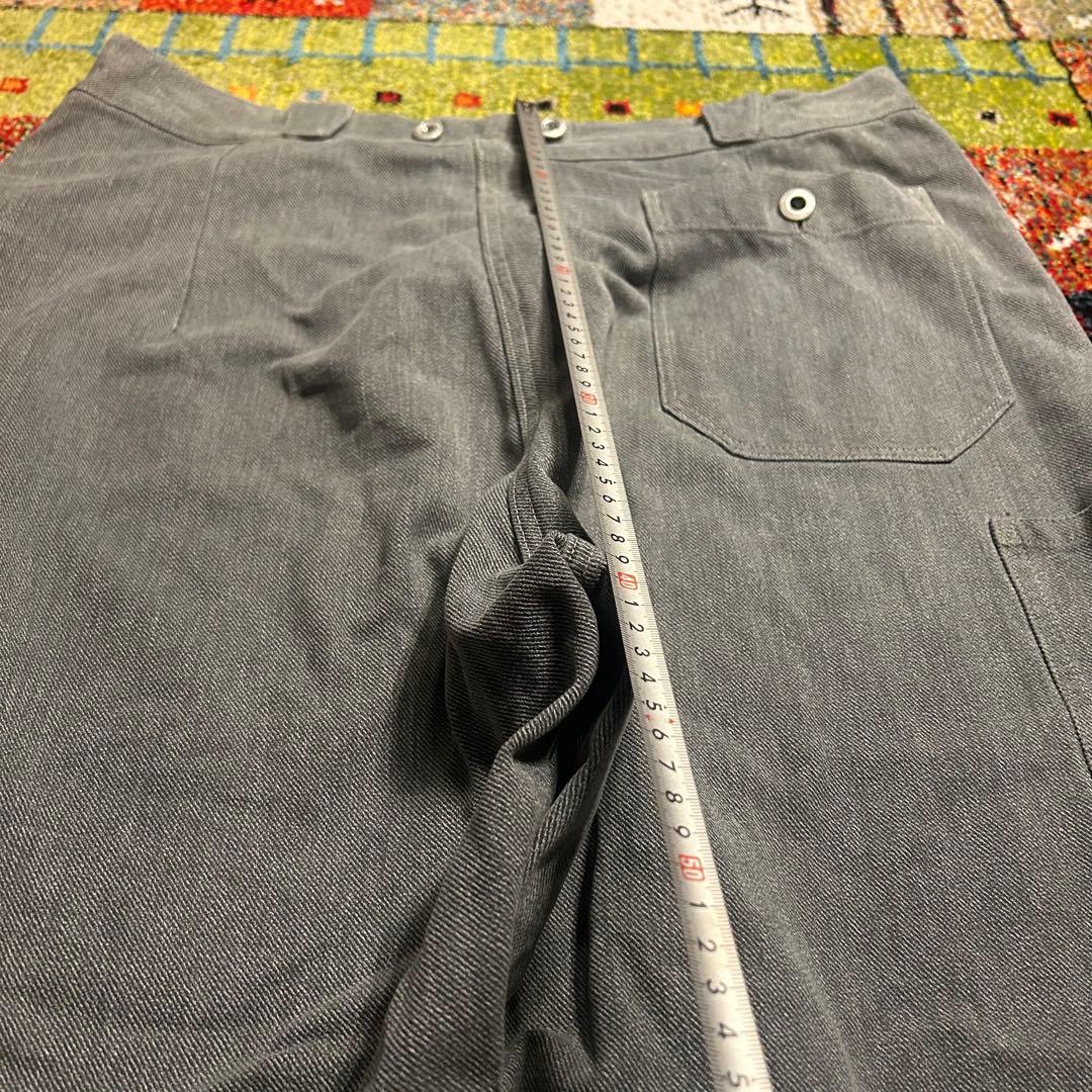 50s スイス軍　前期　アルミボタンデニムパンツ　ミリタリー　ワイドデニムパンツ
