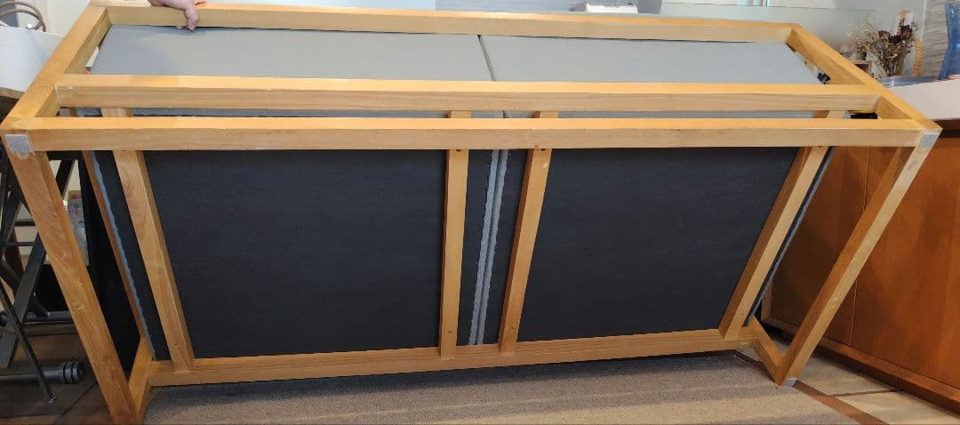 SOGO　相合家具　タモ材木枠　ローソファ　３人掛　北欧　値下☆引取価格☆