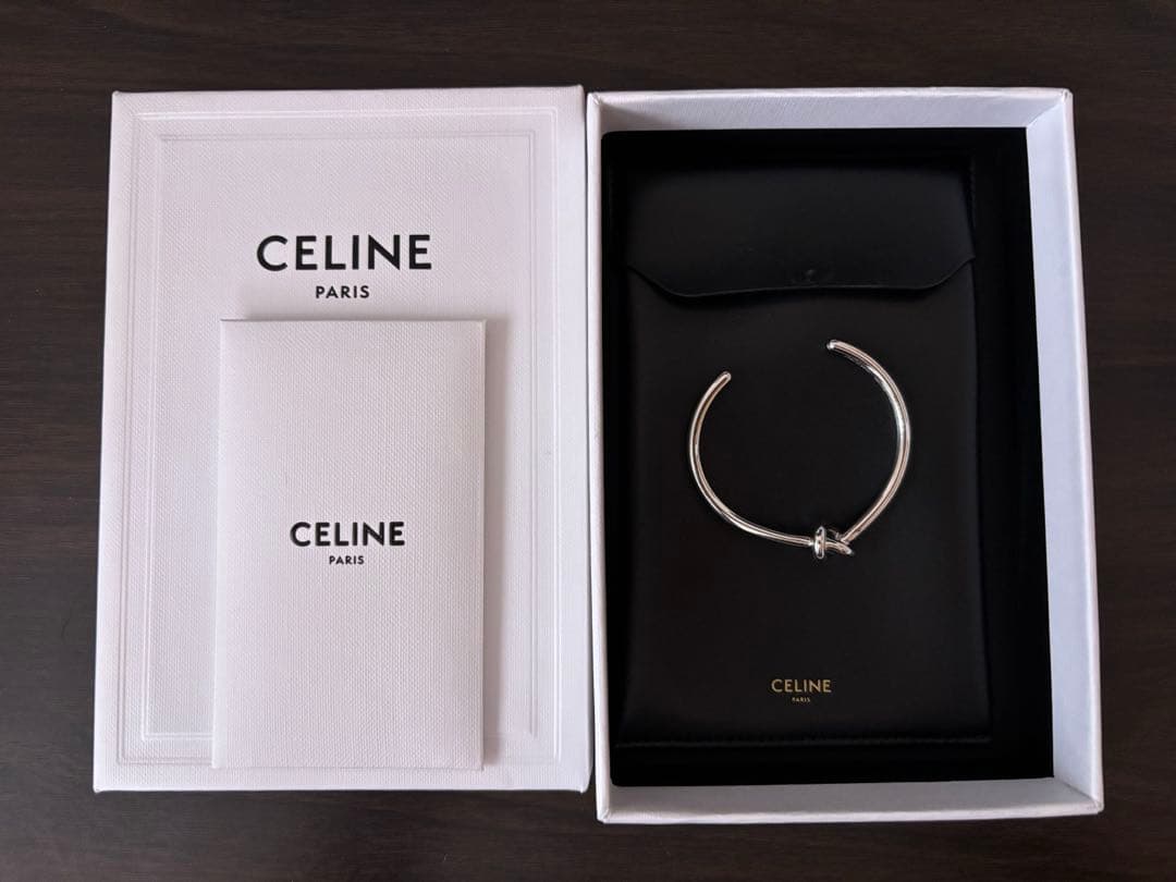 CELINE ノットバングル_シルバー