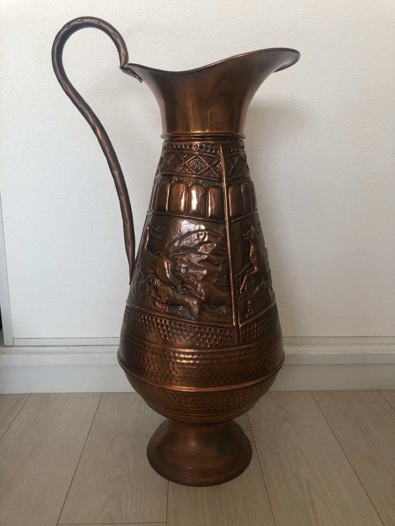 【お値下げ】銅　真鍮傘立て　イタリー製　ヴィテージ品