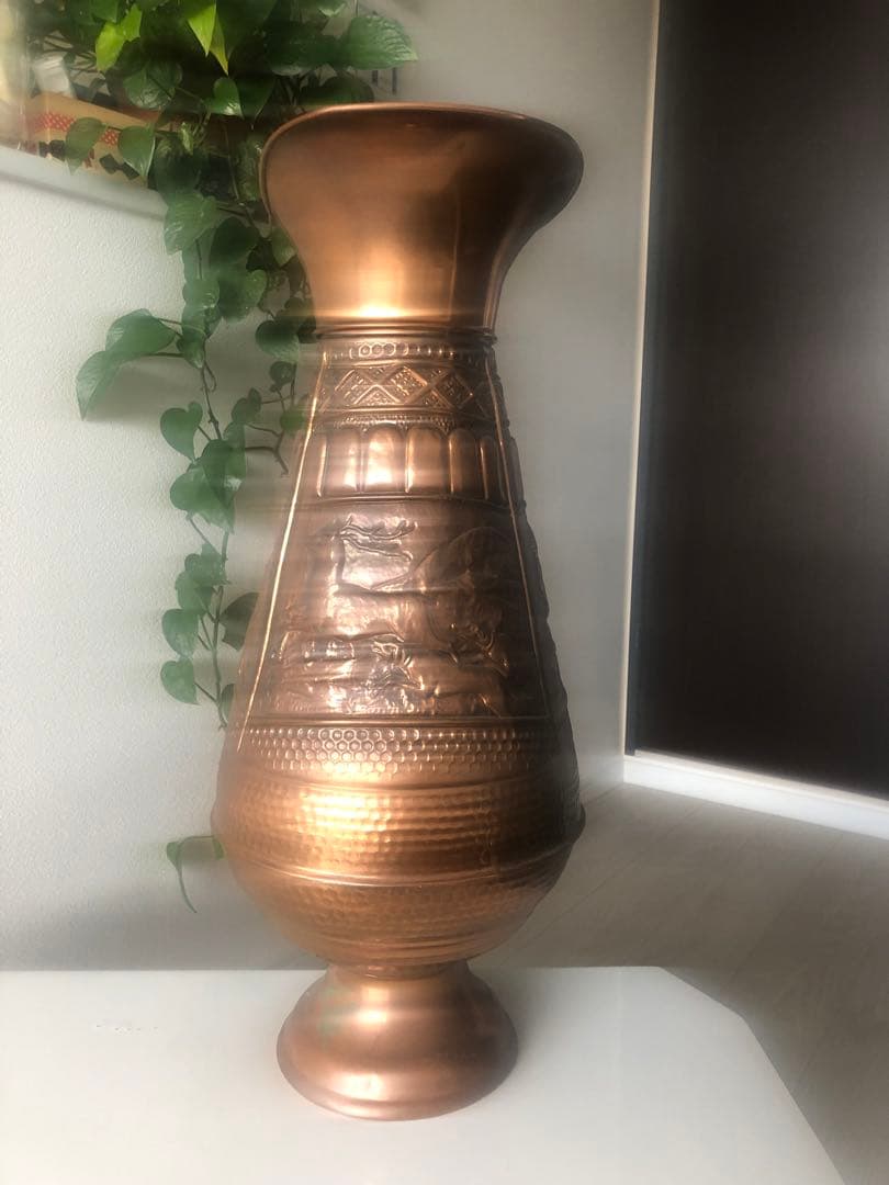 【お値下げ】銅　真鍮傘立て　イタリー製　ヴィテージ品