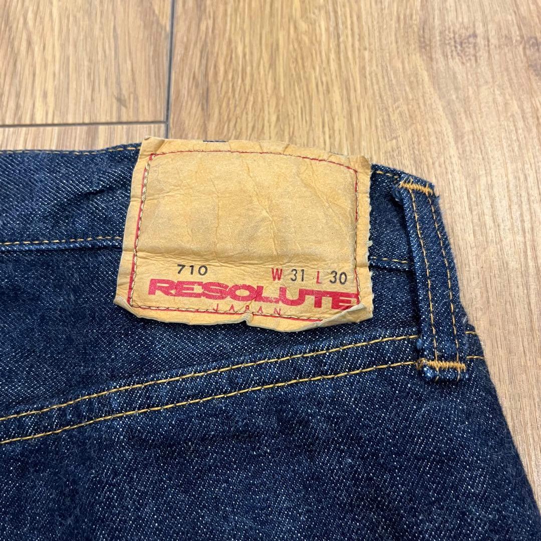 RESOLUTE リゾルト 710 デニム 濃紺　W31L30 状態良好