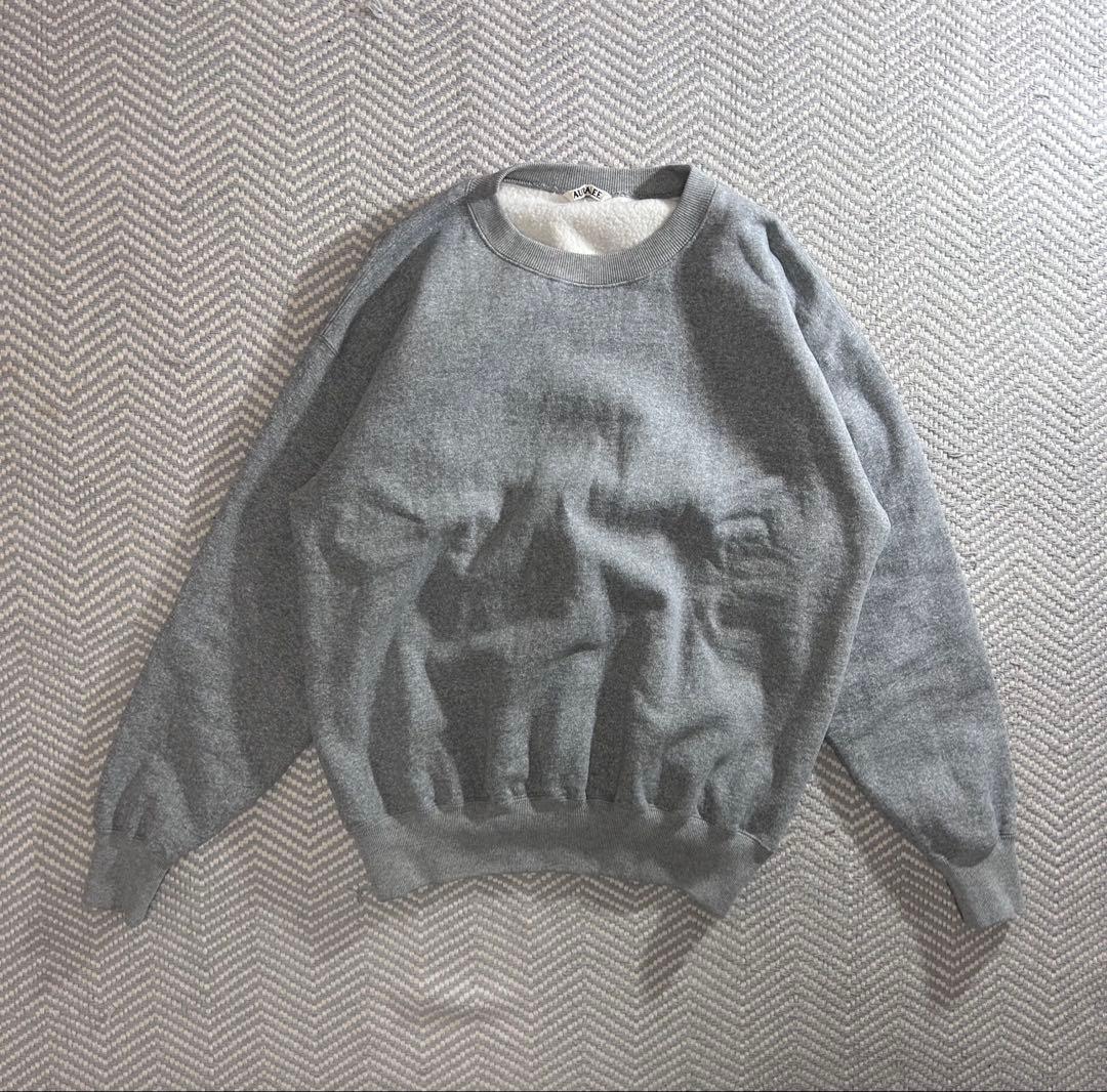 トップス 25aw auralee SMOOTH SOFT BD SWEAT