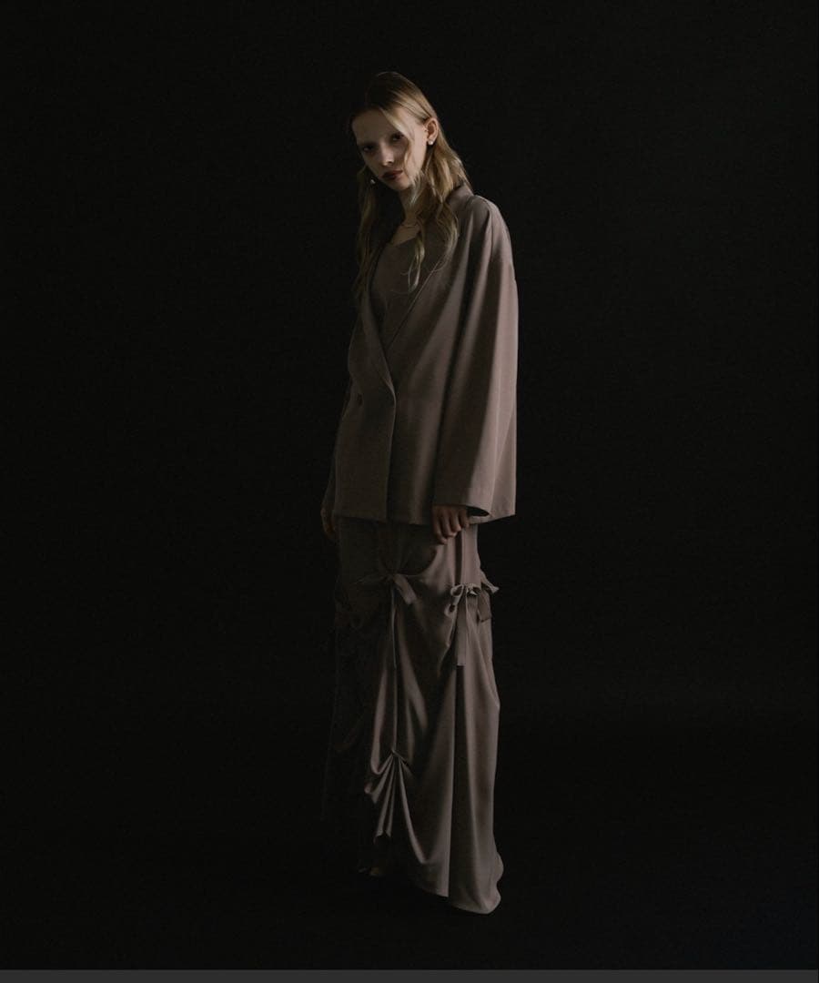 et.UNIVER Frourish attached dress S ブラウン