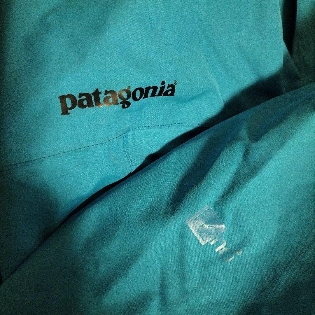 patagonia フード付きスキーウェア　ターコイズブルー　サイズL