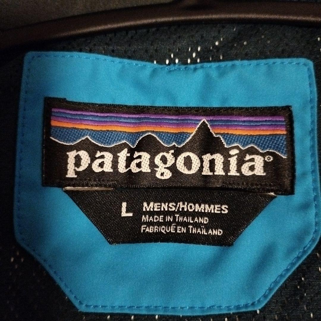 patagonia フード付きスキーウェア　ターコイズブルー　サイズL