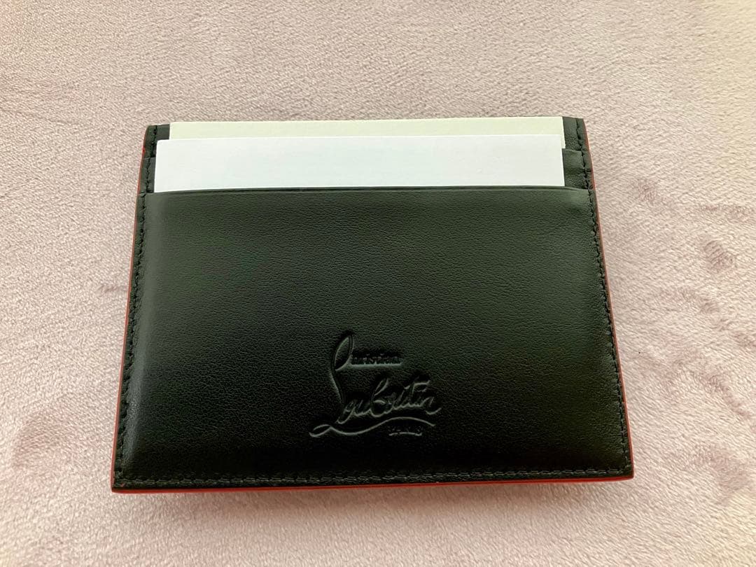 クリスチャンルブタン 名刺入れ パスケースブラック CM53