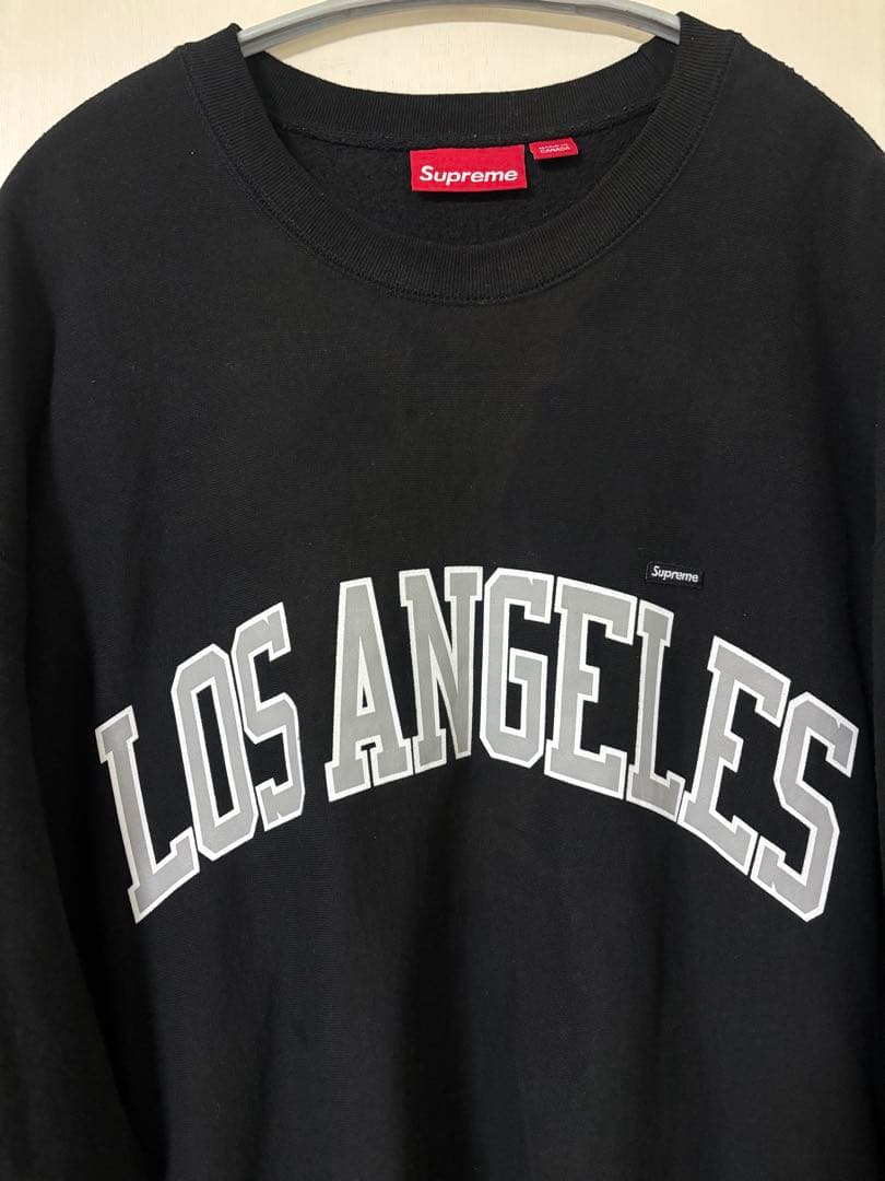 トップス supreme small box crewneck LOS ANGELES