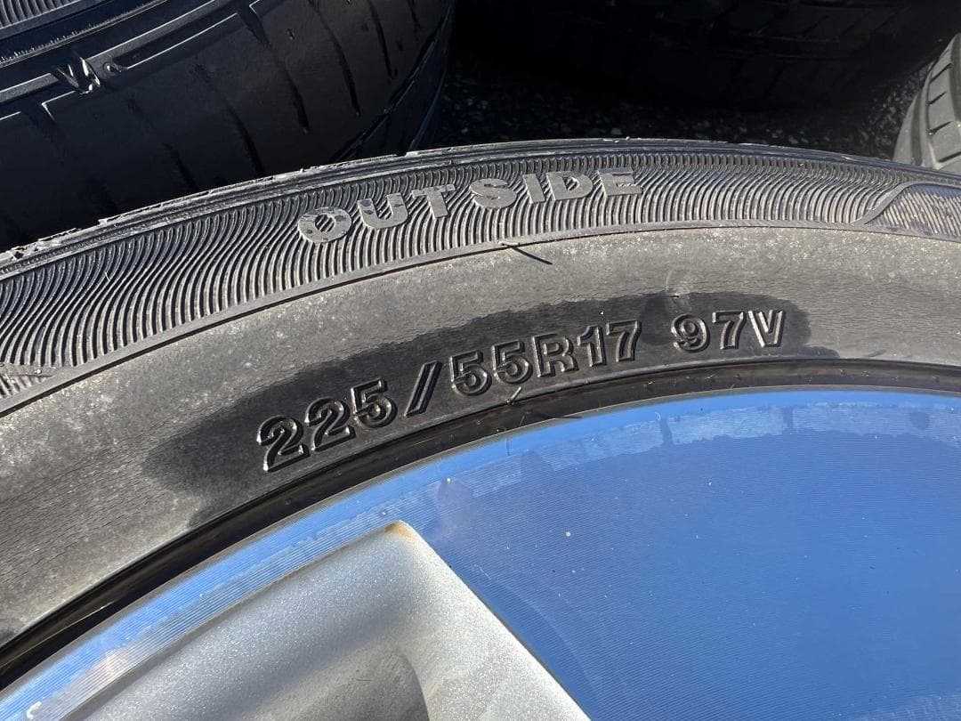 トヨタ　アルファード純正　225/55R17ホイール、タイヤセット