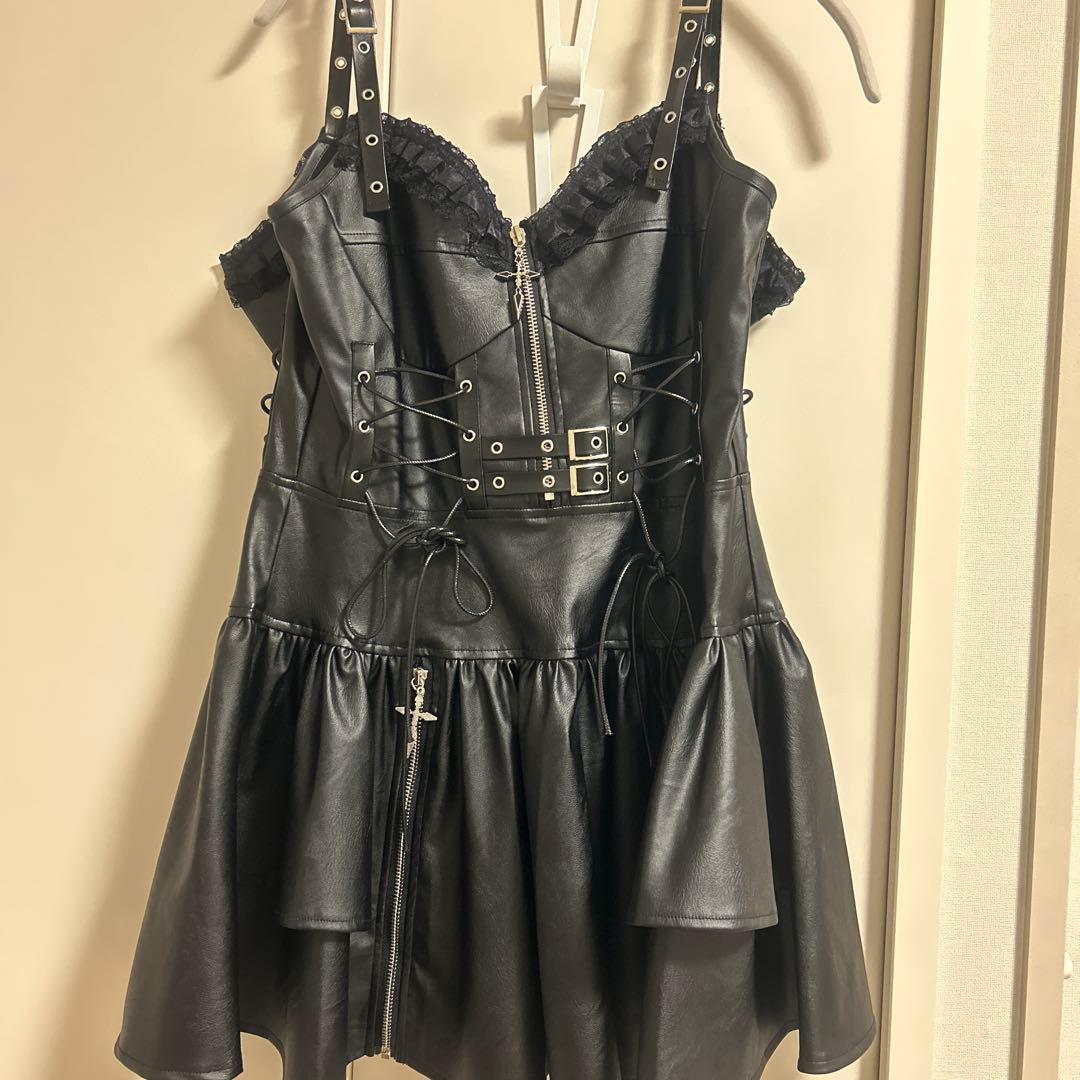 あ*様 クーザ　IMVAL / Leather Dress [BLK]