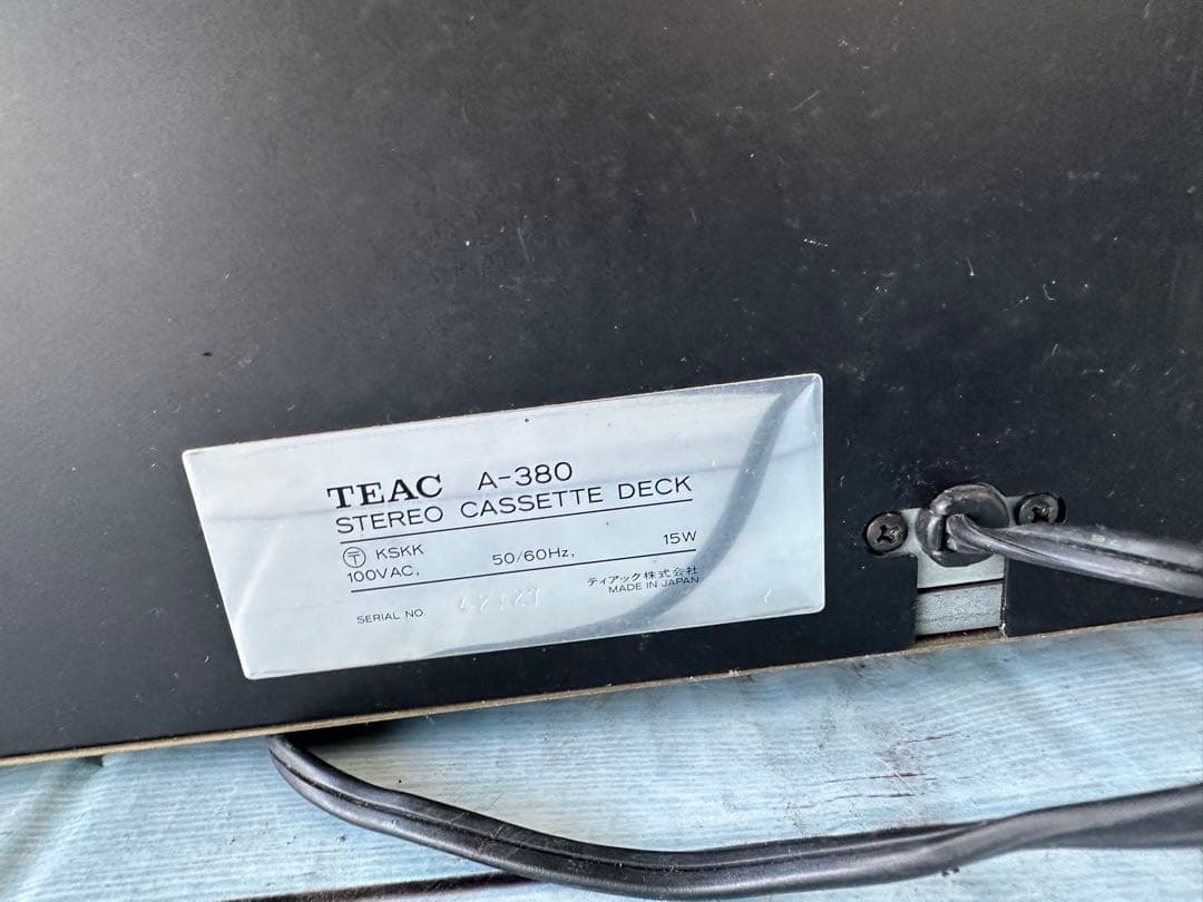 TEAC A-380ステレオカセットデッキ(H12)