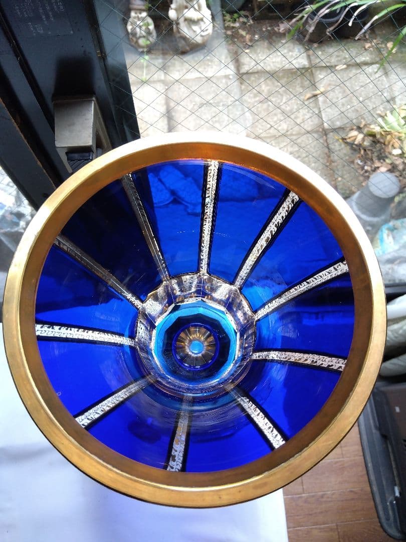 中古 BOHEMIA ボヘミア チェコスロバキア製 花瓶ヴィンテージ送料無料