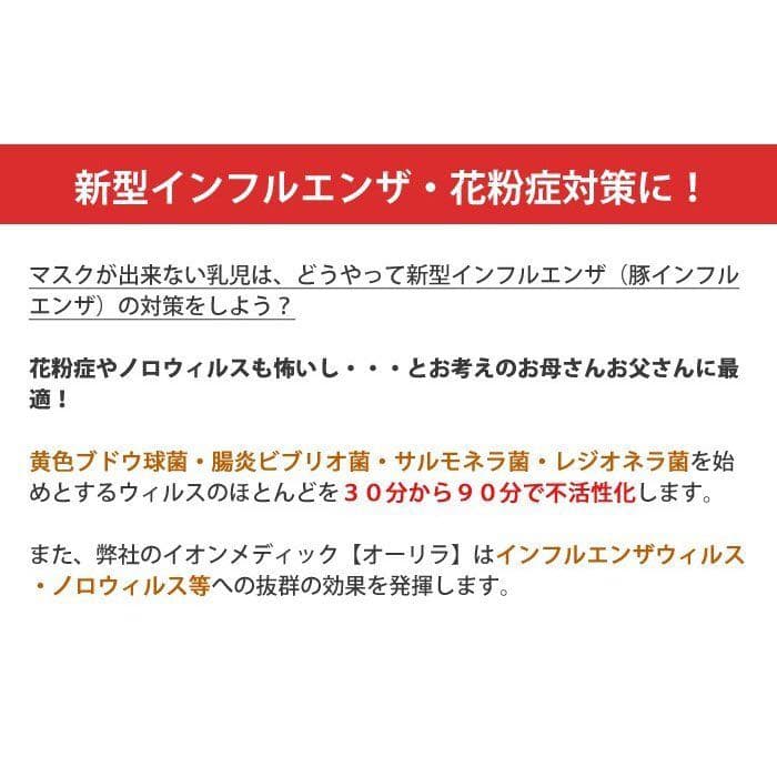 マイナスイオン発生機イオンメディック オーリラ GSD-209N コロナ無声放電