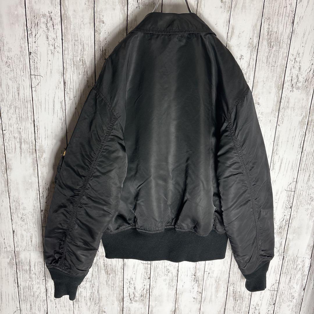 【ALPHA】アルファ CWU ミリタリーフライトジャケット M ブラック▲□