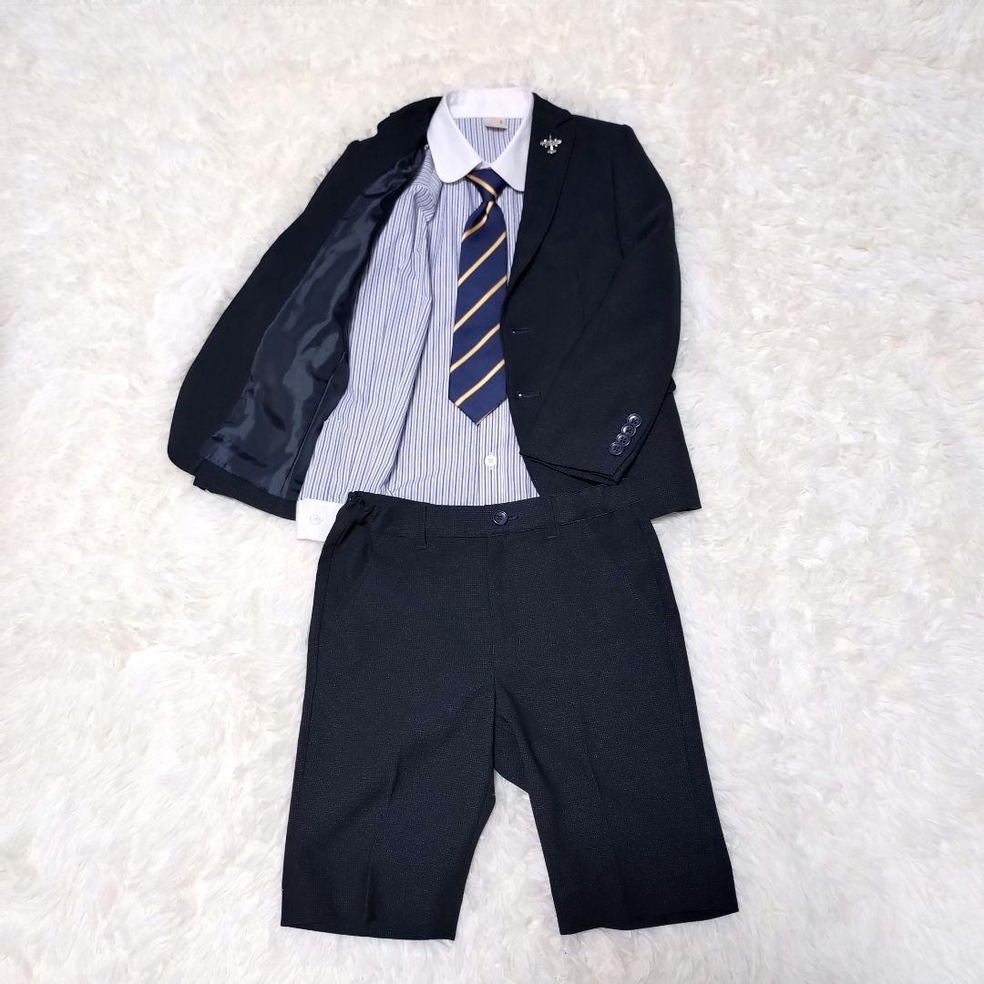 Petit Mainプティマイン　フォーマルスーツ120cm キッズ　ネイビー