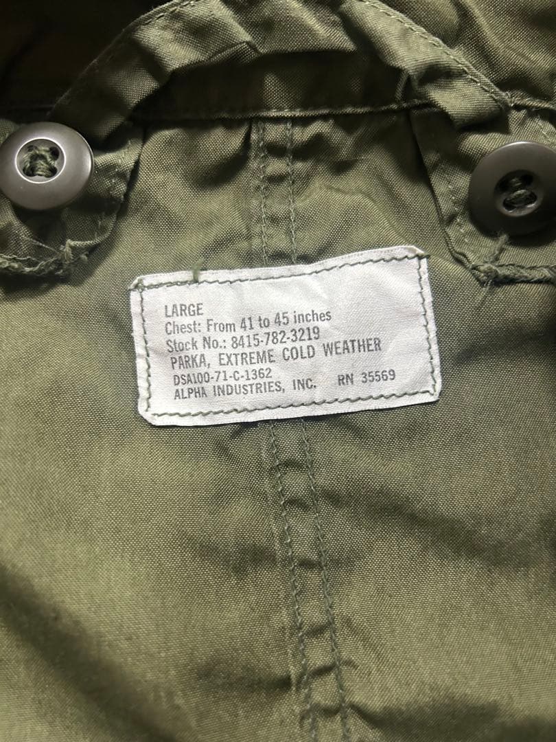 70s M65フィッシュテールパーカー　モッズコート　アルミジップ　ビンテージ