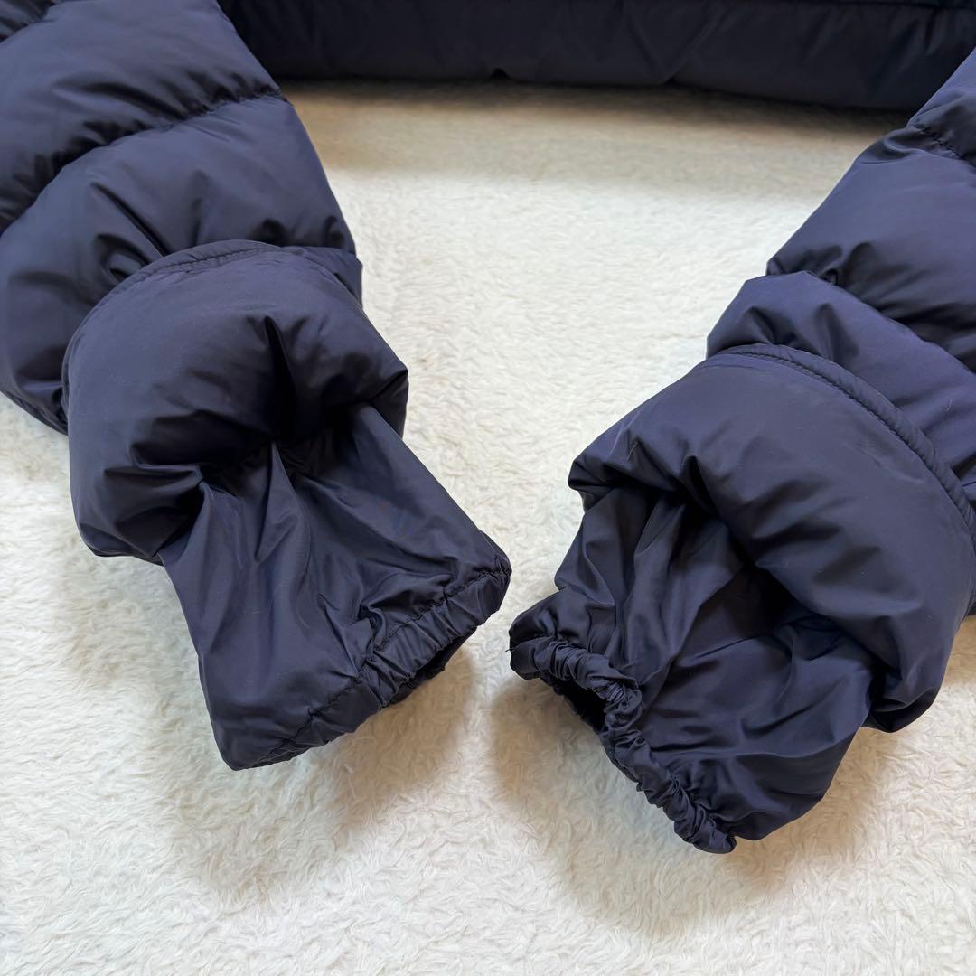 【美品】モンクレール クルーニー ダウンジャケット リアルファー ネイビー 3