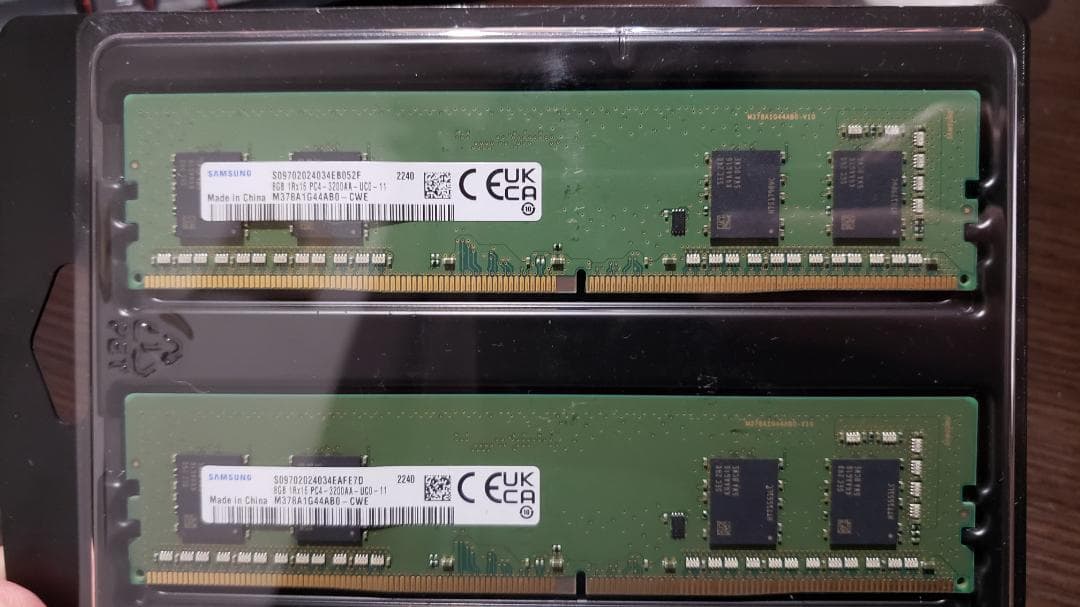 メモリー 8gb×2枚　PC4-25600 DDR4-3200Mhz