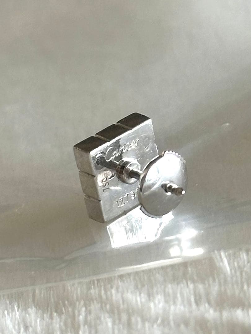 Cartier カルティエ パイエット ピアス サファイア ダイヤモンド 片耳